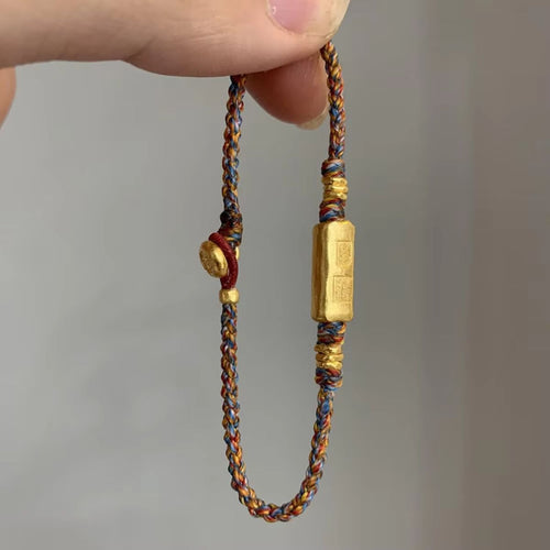 Handmade Tibetan Lucky Braided Barrel Bracelet